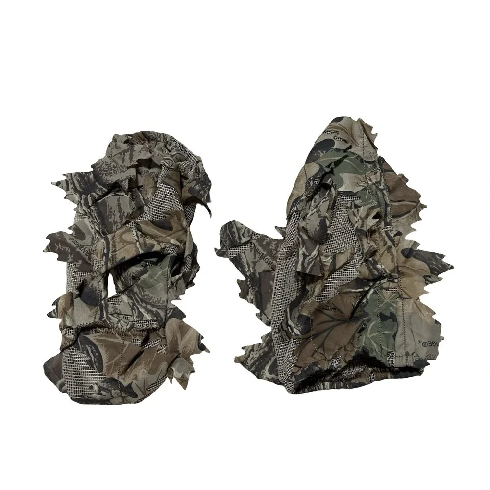Cabelas Leafy Camo Ghillie Outdoor‎ Hunting Glove Covers - OSFM